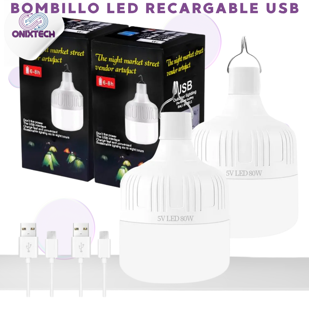 BOMBILLO LED RECARGABLE USB